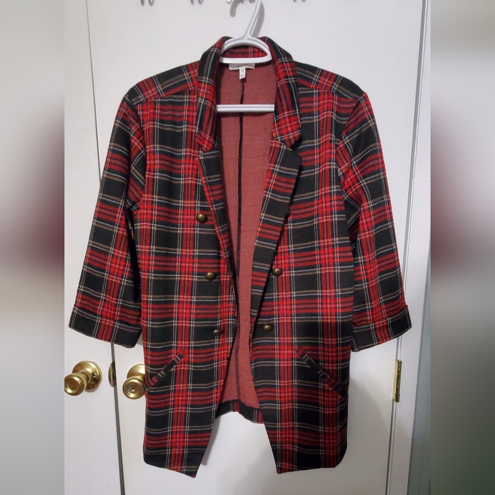 Plaid blazer